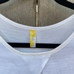 Free People Vintage  White Crossover Cut Out Viscose Rayon Tank Top Photo 1