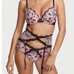 Victoria's Secret  VERY SEXY Wild Roses Cheeky Panty and Garter set Photo 2