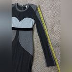 Torn By Ronny Kobo Contour Illusion Bodycon Dress XS Gray Quiet Luxury Office Photo 11