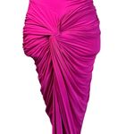 SILVIA TCHERASSI Tori Dress in Fuchsia Medium New Womens Maxi Gown Pink Photo 8
