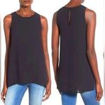 Lush Clothing Lush All In Favor Side Slit Black Tank Photo 1