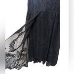 Free People kristal Metallic gold and black lace mini Dress,Size 8 Photo 7