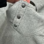 The North Face Snap-It Fleece Pullover Cowl Neck Grey Size Small Photo 3