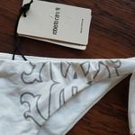 Roberto Cavalli NWT  White Silver Chic Feminine Fairy Edgy Bikini Bottoms Size XS Photo 1