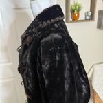 Antique Victorian Coat Overcoat Brown Velvet Velour Fur XS S Small M Medium Photo 7