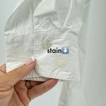 ROSSO35 White Cotton Button Down 3/4 Sleeve Top Hidden Placket Blouse XS Italy Photo 7