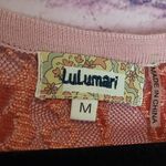 Lulumari  ROSE FLORAL KNIT MIXED MEDIA OPEN LACE BACK CARDIGAN MEDIUM Photo 9