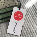 Vimmia Cheetah Print Triangle Sports Bra Strappy Cross Back Olive Green XS New Photo 3