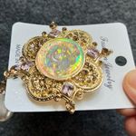 Vintage style European‎ Court Relief Beauty Head Brooch, Elegant Luxury Brooch Pink Photo 2