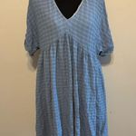 Miou Muse Blue Baby Doll Mini Dress Size Medium Boutique Dress Photo 1