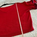 Love by Design ✨  Red Ruffle Sleeve Cropped Knit Sweater Small Photo 7