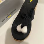 Very Volatile Volatile Black Wedge Sandals Size 10 Photo 5