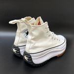 Converse  166799C White Canvas Run Star Hike Platform Unisex Sneakers Size 6.5 Photo 2