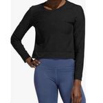 Adidas $50 SZ M MEDIUM BLACK MESH CROP COVER UP TEE LIGHT TOP STREETWEAR Photo 0