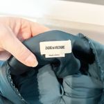 Zadig & Voltaire Taste V Neck Tiered Puff Short Sleeve Satin Blouse Top Small Photo 2