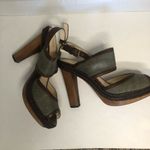 Coach  Daria Platform Sandals Heels Olive Green 9B Photo 9