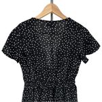 Princess Polly  Bobbie Mini Dress Black Polka Dots size 4 V Neck Short Sleeve Photo 7