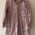 Victoria's Secret  The Mayfair Cotton Modal Night Gown Sleepshirt Paisley Pattern Photo 0