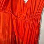 Anthropologie Vibrant Orange Midi Dress Photo 7