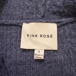 Pink Rose Cropped Knit Hoodie Photo 1