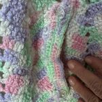 Handmade Crocheted Pastel Purple Pink Mint Green‎ Capelet Cape Poncho Shawl OSFM Size undefined Photo 2