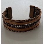 Vintage Handmade Copper Braided & Twisted Cuff Bracelets Heavyweight Sz 6.5 Brown Photo 11