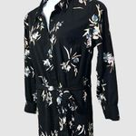 A New Day Black Floral Long Sleeve Dress Photo 3