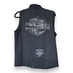 HD Harley Davidson Women's‎ Sleeveless Gray Fleece Vest Sz L Size L Photo 1