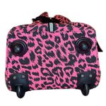 Victoria's Secret  Love Pink Leopard Rolling Duffle Bag Suitcase Y2K Travel Bag Photo 8