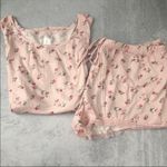 Flora Nikrooz  Pink Floral Print Tank Top and Shorts 2 Piece Pajama Set NEW Photo 3