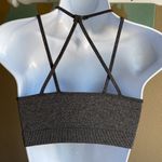 Zenana Outfitters  Bralette S/M Grey heathered lace strappy Photo 2