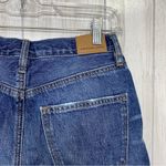 American Eagle  90s Boyfriend Distressed Raw Hem Frayed Denim Shorts size 0 Photo 8