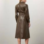 Marissa Webb Green Faux Leather belted Dress Size 6 Photo 1