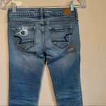 American Eagle AEO Distressed Patched Colorful Factory Stitching Skinny Jeans Photo 6