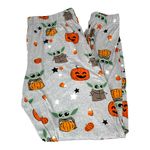Star Wars The Mandalorian Baby Yoda Halloween Pajamas Gray Orange Size Small Photo 0