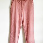 ZARA Mauve Blush Flat Front High Waist Cropped Dress Pants sz Medium Photo 2
