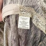 Skies Are Blue Metallic Long Sleeve Gold Cocktail Dress Party Size Medium M Photo 8