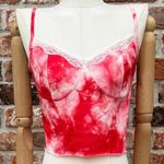 SheIn Tie dyed neon crop top with lace accents / 1X / Excellent condition Photo 0