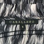 Caballero Collection Lara Top in Inky Ikat Size Small Black Photo 4
