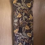 Vintage 90s animal print jungle sleeveless column maxi dress, size 12 Photo 6