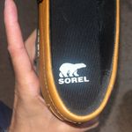 Sorel  Joan Now City‎ Loafer Chunky Platform Canyon Gold Black 9 Photo 6