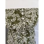 American Eagle  Sun Dress Womens Size 4 Green and White Floral Cotton Strapless Photo 1