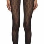 Gucci Brand New Authentic Supremelis GG Logo Black Tights Medium M Photo 0