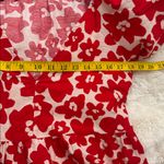 ZARA Red and White Floral Midi Dress sz M Photo 6