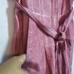 Free People  Mauve Acid Wash Wide Leg Short Sleeve Jumpsuit Casual Size 2 Photo 7