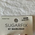 Sugarfix  by Baublebar: Gold Tone Pink Hoop Earrings Photo 1