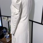 Calvin Klein Sz 10 Puff Shoulder long sleeve dress Turtleneck Buttons Cuff NWT Photo 2