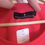 NWOT Pomander Place Pink Puff Sleeve Sweatshirt Photo 2