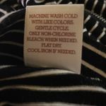 Black And White Striped Flowy Skater Skirt Photo 6