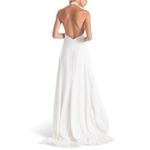 Joanna August  White Courtney halter wedding dress NEW 0 Photo 4